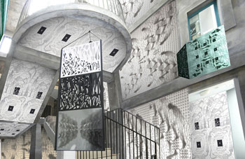  Babel, Utopie en Marches  - Installation fractale de Jean-Claude Meynard au Palais des Comtes de Provence  Brignoles/ Var/ France - Juillet/Aout 2011 