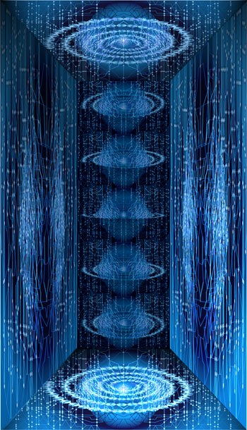  La Cabine de Pluie  - architecture, impression numrique sous plexiglas - 250 cm x 140 cm x 40 cm - 2004